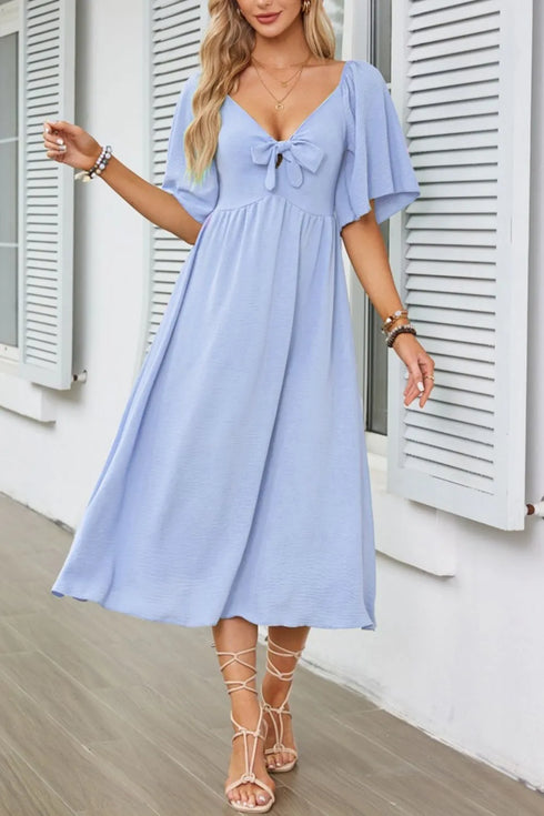 smocked-tie-front-flutter-sleeve-midi-dress OhSoStyled at Sophia's Style-7